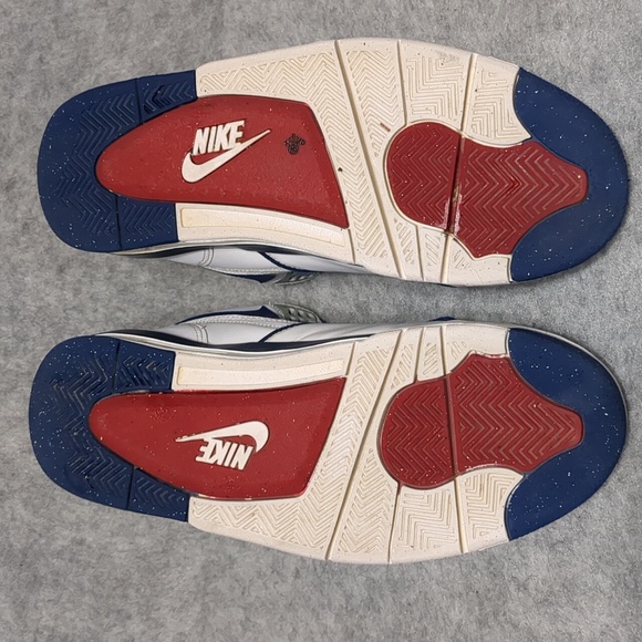 Nike Air Flight 89 Dark Royal Blue White Red Custom Men's Shoes Size 9.5 - Picture 8 of 10